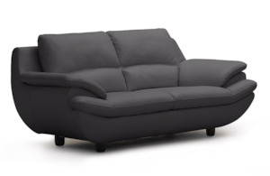 Sofa: MUST GO! Vercelli 2 Seater Leather Sofa