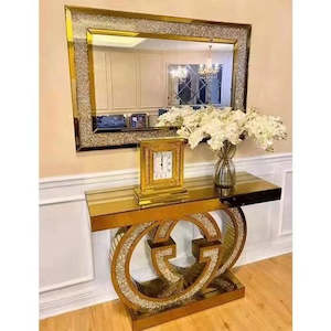 Livingroom: MUST GO! Mirror Surface Console Table Hallway Table (JS56)
