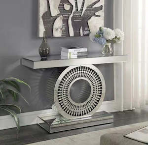 MUST GO! Mirror Surface Console Table Hallway Table (YJ02)