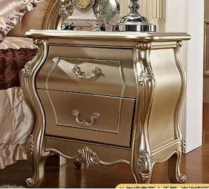 Bed Room: Bedside Table F08 Golden - Stock Clearance