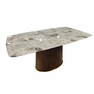 Dining Table: Luxury Stone Dining Table -Demo Clearance