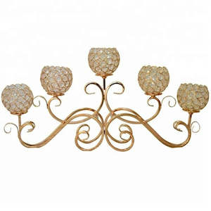 Candle Stick Ornament Golden