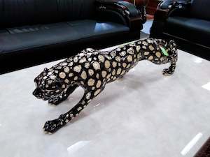 Panther Ornaments - Black & Golden / Medium Size