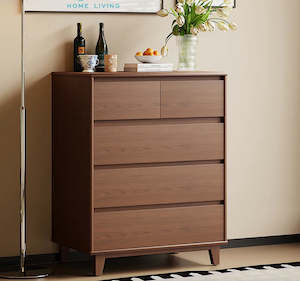 Arezzo 3 over 2 Tallboy, Claro Walnut