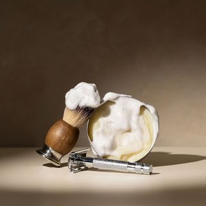 Products: Aermeda Shaving Brush – Walnut & Stainless Steel - Aermeda