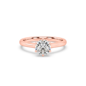 Traditional Solitaire Round Engagement Ring