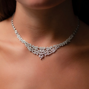 All Jewellery: Grand Marquise Cluster Necklace