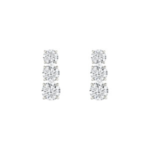 Earrings: Trio Diamond Earrings
