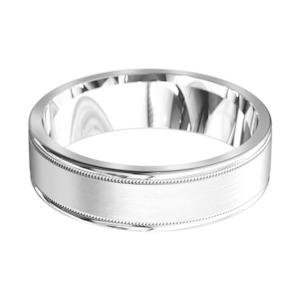 Mens: 7.00MM Double Milgrain Edge Ring