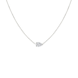 Gifts Under 1500: Pear Fine Diamond Solitaire Pendant (Total 0.25ct)
