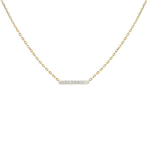 Gifts Under 3000: Mini Diamond Bar Necklace