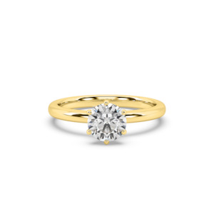Solitaire Round Engagement Ring