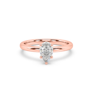 Pear: Solitaire Pear Engagement Ring