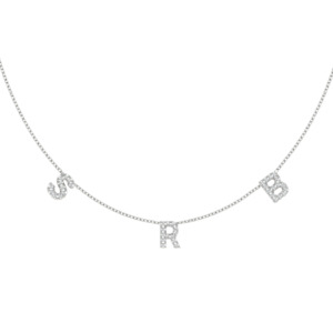 Mothers Day Collection: Trio Diamond Initial Pendant