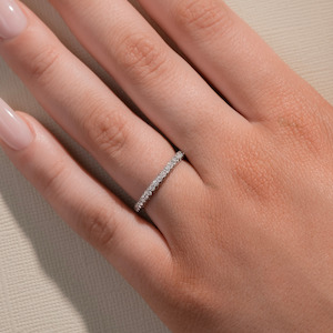 Mini Honeycomb Diamond Ring