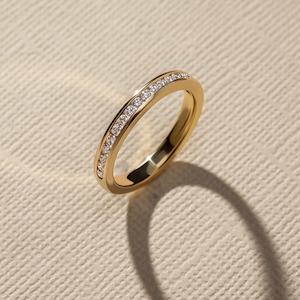 Womens Wedding Bands: Channel Diamond Ring