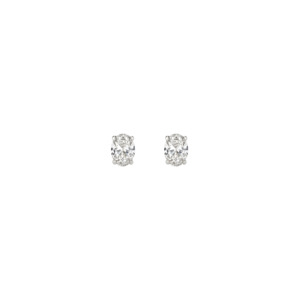Gifts Under 1500: Oval Diamond Stud Earrings (Total 0.30ct)