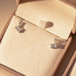 All Jewellery: Emerald & Pear Toi Et Moi Earrings