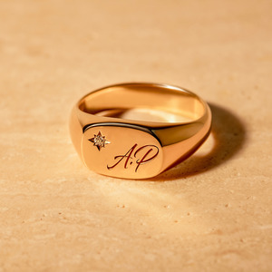 Cushion Signet Ring