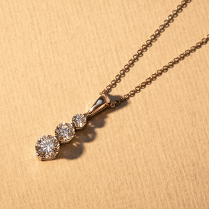 Trio Diamond Pendant with Bail