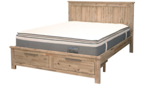 All Bedding: Tiaga Queen Slat Bed - W/Drawers