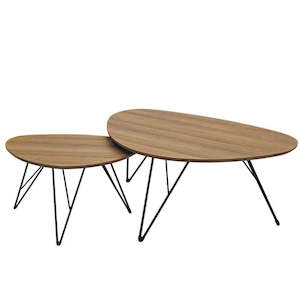 Living Room Furniture: Bee Lamp Table - Oval (Two Piece Set)