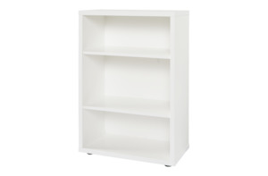 Cosmo Bookcase White - Three Shelves