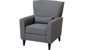 One Seater: Fleur Chair - Charcoal