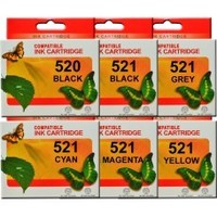 Canon: Pgi 520 cli 521 canon ink cartridges compatible x 6 (incl grey)