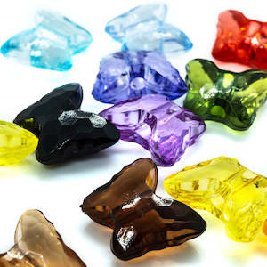 Acrylic Butterfly Bead 15mm x 13mm