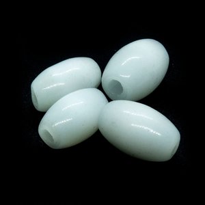 Glass Beads: Cats Eye (Fibre Optic Glass) Oval 8mm x 6mm