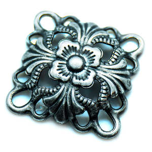 Connectors: Single Sided Domed Square Link 14mm