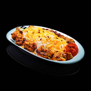 Main Course: Joojeh Kebab & Saffron Rice