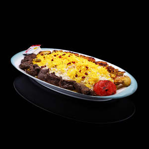 Full Menu: Mixed Joojeh + Tikka Kebab & Saffron Rice