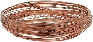 Copper Wreath Frame Raised 41cmd 3 Dimensional pack of 20 - A Floral Affair