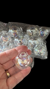 Products: Bubble Glass Ball Pearlised with lip x 15 in a pack - A Floral Affair