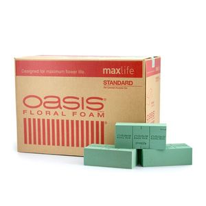 Products: Oasis Enhanced Bio Floral Foam Wet Maxlife Ctn/48 - Green - A Floral Affair
