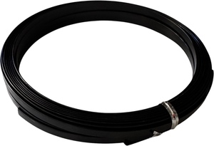 Flat Aluminium Wire 1mmx 5mm x 10m Roll Black - A Floral Affair