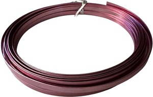 Flat Aluminium Wire 1mm x 5mm x 10m Roll Soft Pink - A Floral Affair