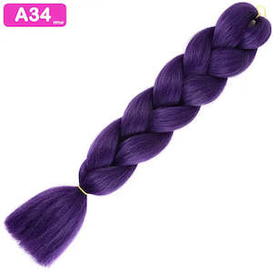 Synthetic Hair Braids 24 Inch Braiding Hair: A34 - Jumbo Braiding Hair 24 Inch Purple - Afrihair