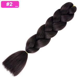 Afrihair One Tone: #2 - Jumbo Braiding Hair 24 Inch Darkest Brown - Afrihair