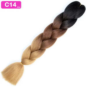 C14 - Jumbo Braiding Hair 24 Inch Ombre Black/Brown/Dark Blonde - Afrihair