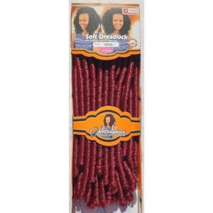 Synthetic Hair Crochet: Soft Dread Colour 900 - Burgundy