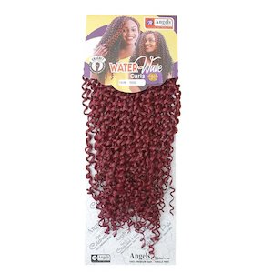 Synthetic Hair Crochet: Water Wave Curls No 900 - Maroon