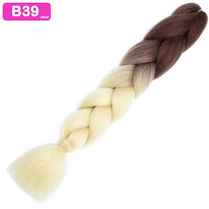 B39 - Jumbo Braiding Hair 24 Inch Ombre Brown/Blonde - Afrihair