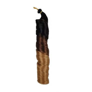French Curl Braiding Hair - Colour C14 - Black/Brown/Dark Blonde
