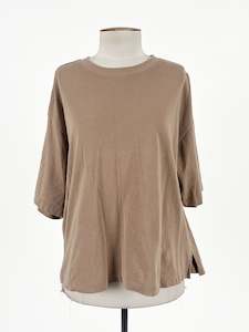 Top: Uniqlo | Beige Casual Top | Size S