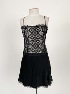 Georgiasglobe: Meshki | Black Cocktail/Lingerie Dress | Size S