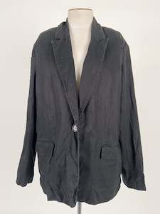 NA-KD | Black Workwear Jacket | Size 12