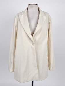Boohoo | Beige Workwear Jacket | Size 8